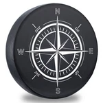 Dkiigame Spare Tire Cover,weatherproof Vinyl 32"-33" Compass Print, Black. Fixed Price $28.74.