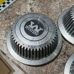 Western Wheel Center Caps Turbine Style 6-7/8" O.d. Part #99-2202 Set Of (4). Fixed Price $299.98.
