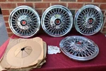 75 76 77 78 79 80 Ford Granada Fairmont Maverick Monarch Comet Nos Wire Hubcaps. Fixed Price $400.00.