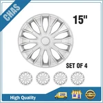 15" Set Of 4 Silver Wheel Skins Hub Caps Full Covers For R15 Tire & Rim. Fixed Price $41.88.