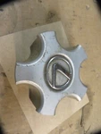 Lexus Wheel Center Cap Oem # 2412 2450 Matte Silver / Chrome Emblem Scuffs. Fixed Price $19.88.