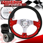 Black Hub Extender + Type-r Red Fusion Style Steering Wheel For 89-98 Maxima. Fixed Price $53.99.