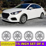 15" Set Of 4 Hubcaps For 2018-2022 Hyundai Accent Sedan Wheel Rims Cover Bolt On. Fixed Price $44.99.