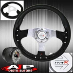 For 03-15 Accord 6 Bolt Design Black Fusion Style Steering Wheel + Hub Adapter. Fixed Price $40.99.