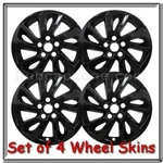 4 Black 17" Tucson Wheel Skins Fits 2016-18 Hyundai Hubcaps Covers. Fixed Price $180.00.