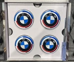 Bmw 56MM Floating 50TH Anniversary Wheel Centre Hub Caps Set Of 36122455268 Us. Fixed Price $62.99.