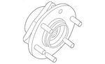 Genuine Nissan Hub Assembly 40202-9BT0B. Fixed Price $293.53.