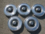 Lot Of 5 Factory 1972 1973 Mustang 14 Inch Deluxe Hubcaps Wheel Covers D2ZZ1130A. Fixed Price $101.20.