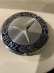 Genuine Mercedes Benz Center Cap Wheel Logo Chrome Star Blue 75MM 1714000025. Fixed Price $15.00.