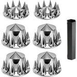 33MM Chrome Abs Plastic Axle Combo Kit Thread On Lug Nut Covers With 2 .... Fixed Price $187.21.