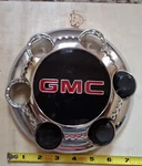 Chrome Center Cap With Logo 15067581, New, Missing Three Plastic Lugnut. Fixed Price $30.55.