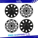 4 Pcs Silver & Black 13" Hub Caps Tire Rim Wheel Covers Fits All Makes Models. Fixed Price $25.79.