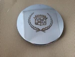 Cadillac Center Cap (1) Oem Chrome W/gold Fits 93-96 P#03543663. Fixed Price $59.99.
