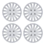 14IN Hubcaps Wheel Covers White Lacquer Universal Abs Rim Snap On. Fixed Price $38.99.
