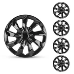 Inch Set Of 4 Black Covers Full Rim Hubcaps Fit R17 Tire & Steel Wheels. Fixed Price $51.99.