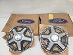 Set Of 2 Nos 1969 Ford Mustang 14INCH Stainless Steel Hub Caps Oem Fomoco. Fixed Price $245.00.