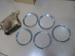 C0AZ-1211-A Nos Ford Trim Ring Set 1960 Passenger Starliner Galaxie Thunderbird. Fixed Price $200.00.