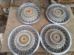 Factory 1981 1989 Dodge Diplomat 15 Inch Wire Spoke Hubcaps Wheel Covers. Fixed Price $65.00.
