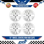 New 15" Wheel Covers Rim Caps Hubs 4 Lug Snap On 06-11 Ford Focus. Fixed Price $55.38.