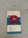 Nos 1974-1976 Ford Mustang Ii Red Wheel Cover Emblem/insert...new. Fixed Price $34.95.