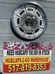 1977-77 Ford Maverick 14 Hubcap Rare 8 Slotbeautiful Black/silver/ Stainless.. Fixed Price $35.00.