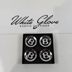 Set Of 4 Bentley Oem Self-leveling Wheel Badges 3W0601159AB. Fixed Price $439.99.