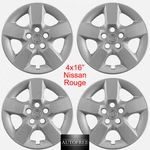 4 16" Hubcaps For 2008-2015 Nissan Rogue Select Wheel Rim Covers Snap On Lacquer. Fixed Price $55.99.