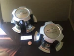 Two 1970S Chevrolet Nova Chevelle Notched Rally Mag Hubcaps Center Original. Fixed Price $65.00.