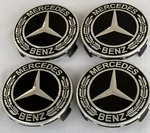 Black/chrome Amg Wreath 75MM Mercedes Benz Wheel Logo 3" Center Hubcaps Set Of 4. Fixed Price $16.99.