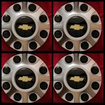 4PC 2011 - 2016 Chevy Sierra Hd 2500 3500 Hub Wheel Center Cap Silver 9597819. Fixed Price $64.99.