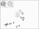 Genuine Mercedes Glc A205 C205 C238 C253 S205 S213 W205 Hub Cap 00040027007269. Fixed Price $83.08.