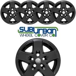 2007-2018 Jeep Wrangler IMP-340BLK 17" 5 Spoke Gloss Black Wheel Skins New SET/4. Fixed Price $79.99.