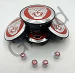 Fits Jaguar Red Wheel Center Caps 59MM & Air S-type X-type Xf XJ8 Xel Xk. Fixed Price $44.95.