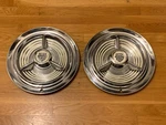 Pretty Pair 1953 54 55 Oldsmobile Fiesta Super 88 98 Spinner Wheelcovers Custom. Fixed Price $450.00.