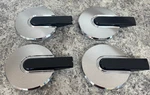 Set Of 4 2006-2010 Hummer H3 H-3 Chrome & Black Wheel Center. Fixed Price $94.50.