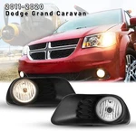 Pair Fog Lights For 2011-2020 Dodge Grand Caravan Clear Replace Lamps Wiring Kit. Fixed Price $44.99.