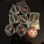 Saab Black Center Wheel Cap Emblem 12775052 New Lot.. Fixed Price $129.99.