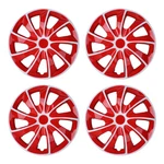 (4 PACK)14 Inch White&red Wheel Rim Cover Hubcaps Snap On Car Truck Fit R14 Tire. Fixed Price $37.39.