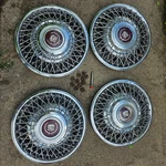 Gm 1635123 1985-1992 Cadillac Fleetwood Brougham Wire Spoke Hub Cap Red Emblem. Fixed Price $499.99.