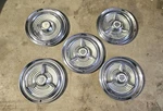 Set Of 4 1953-1955 Oldsmobile Fiesta Spinner 15" Wheel Covers Hubcaps Stainless. Fixed Price $579.00.