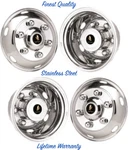16" Lug Chevrolet Chevy W4500 Liner Stainless Wheel Simulator Rimcovers. Fixed Price $329.71.