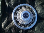 1980-1982 Mercury Cougar 14 Inch Wire Spoke Hubcaps Wheel Cover. Fixed Price $25.00.