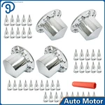 33MM Nut Covers Spiked Removable Caps Chrome Semi Truck Hub Wheel Set Rear. Fixed Price $82.50.