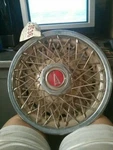 Wheel Cover Wire Type Late Fits 80 Sunbird 6110. Fixed Price $45.00.