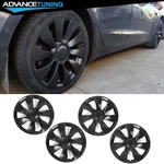 Fits 20-24 Tesla 19 Inch Symmetry Design Style 4PC Wheel Cover Matte Black Abs. Fixed Price $96.99.