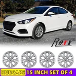 15" Set Of 4 Hubcaps Bolt On For 2018-2022 Hyundai Accent Sedan Wheel Rims Cover. Fixed Price $44.99.