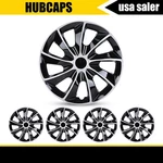 15" Set Of 4 Silver Black Wheel Covers Snap On Hub Caps Fit R15 Tire & Steel Rim. Fixed Price $42.99.