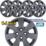 14" 4PCS Hub Caps For 2008-2011 Hyundai Accent Sedan/ Hatchback Wheel Rim Covers. Fixed Price $49.99.