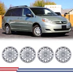 16'' Wheel Cover Hubcaps For 2004-2010 Toyota Sienna Silver Trim Rings 4PCS. Fixed Price $61.99.