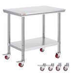 Mophorn Stainless Steel Work Table 36X24 Inch With Wheels. Fixed Price $91.24.